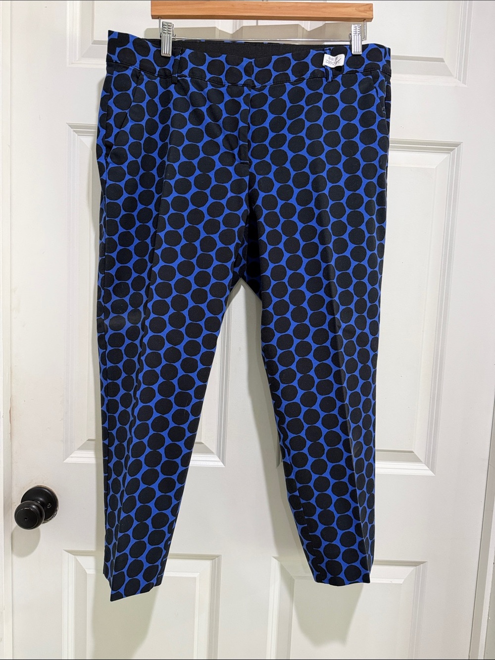 2 pairs of Lane Bryant Blue and Black Polka Dot and Coral Lea Pant